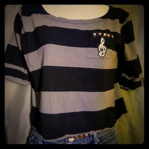 Music Note Crop Top